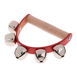 Maxbell Hand Held Tambourine Metal Bell Drum Percussion Kids Baby KTV Play Music Toy Xmas Gift