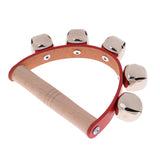 Maxbell Hand Held Tambourine Metal Bell Drum Percussion Kids Baby KTV Play Music Toy Xmas Gift