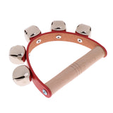 Maxbell Hand Held Tambourine Metal Bell Drum Percussion Kids Baby KTV Play Music Toy Xmas Gift