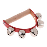 Maxbell Hand Held Tambourine Metal Bell Drum Percussion Kids Baby KTV Play Music Toy Xmas Gift