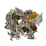 Maxbell 24pcs Mixed Tibetan Vintage Christmas Santa Claus Snowman Tree DIY Jewelry Making Charms Pendants