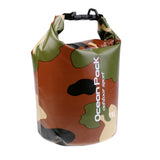 Maxbell Magicdeal Waterproof Dry Bag For Swimming Camping Fishing Drifting Camouflage Green 15L