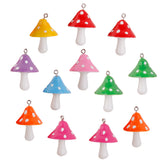Maxbell 12pcs Resin Mushrooms Pendants