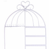 Maxbell Birdcage Jewelry Organizer Earrings Necklace Jewelry Organizer White