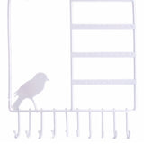 Maxbell Birdcage Jewelry Organizer Earrings Necklace Jewelry Organizer White