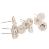 Maxbell Set Of 10PCS Polishing Buffing Brushes with 3mm Shank For Rotary Tool 3x25mm