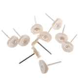Maxbell Set Of 10PCS Polishing Buffing Brushes with 3mm Shank For Rotary Tool 3x25mm