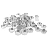 Maxbell 100 Pieces Aluminium Tea Light Empty Case Containers for Tealight Candles Making 1#