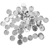 Maxbell 100 Pieces Aluminium Tea Light Empty Case Containers for Tealight Candles Making 4#