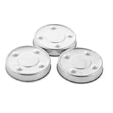 Maxbell 100 Pieces Aluminium Tea Light Empty Case Containers for Tealight Candles Making 4#