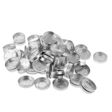 Maxbell 100 Pieces Aluminium Tea Light Empty Case Containers for Tealight Candles Making 4#