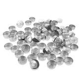 Maxbell 100 Pieces Aluminium Tea Light Empty Case Containers for Tealight Candles Making 5#