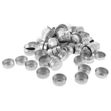 Maxbell 100 Pieces Aluminium Tea Light Empty Case Containers for Tealight Candles Making 5#