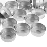 Maxbell 100 Pieces Aluminium Tea Light Empty Case Containers for Tealight Candles Making 5#