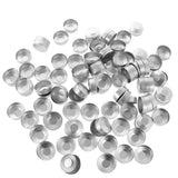 Maxbell 100 Pieces Aluminium Tea Light Empty Case Containers for Tealight Candles Making 5#