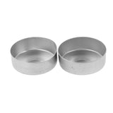 Maxbell 100 Pieces Aluminium Tea Light Empty Case Containers for Tealight Candles Making 5#