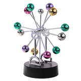 Maxbell Colorful Ferris Wheel Revolving Balance Balls Perpetual Motion Electric Wiggler Model Magnetic Gadget Crafts Home Office Desk Decoration Children Kids Educational Toy Gift