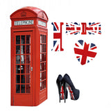 Maxbell 3D Telephone Booth Wall Decal Stickers Kids Room Decor