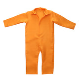 Maxbell Halloween Boys Prisoner Convict Costume Fancy Party Prison Overall Jumpsuit