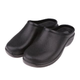 Maxbell Pair Of Men Women Slip Resistant Orthopedic Clogs Nurse Chef Strapless Shoes Black 39