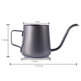 Maxbell Durable Easy Clean Home Kitchen Use Gooseneck Narrow Spout Hand Drip Coffee Pot Stainless Steel Kettle 240ml