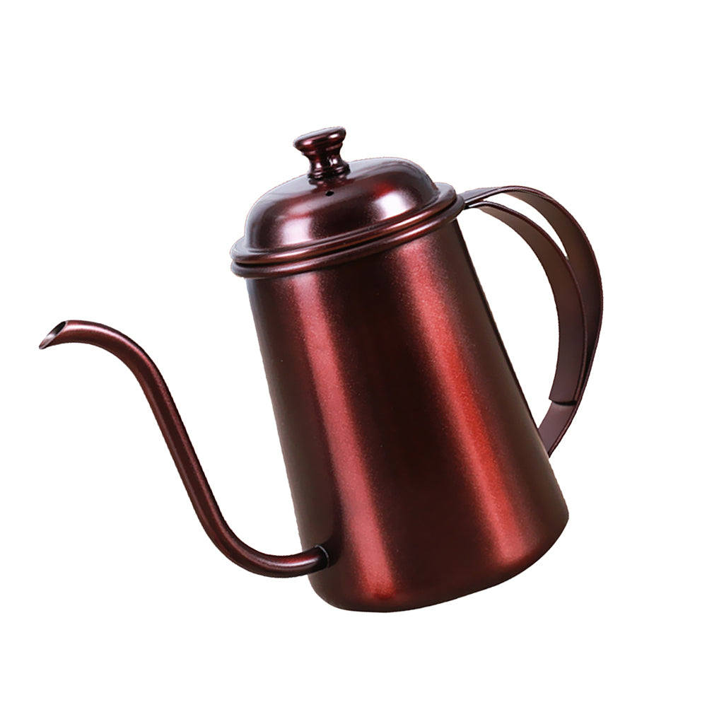 Maxbell 650ML Capacity Stainless Steel Hand Drip Coffee Moka Espresso Milk Pot Tea Kettle Copper