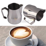 Maxbell Home Kitchen Cafe Bar Party Use Stainless Steel Espresso Coffee Pitcher Craft Latte Milk Mixing Pouring Coffee Jug 500ml Capacity