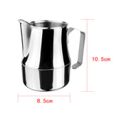 Maxbell Home Kitchen Cafe Bar Party Use Stainless Steel Espresso Coffee Pitcher Craft Latte Milk Mixing Pouring Coffee Jug 500ml Capacity