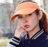 Maxbell Men Women Summer Fashion Sun Protective Outdoor Sports Golf Tennis Wide Brim Beach Sun Hat Cap Orange