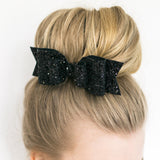 Maxbell Baby Girls Women Fashionable Bow Hair Clip Glitter Headwear Decor Hair Ornaments Black