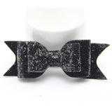 Maxbell Baby Girls Women Fashionable Bow Hair Clip Glitter Headwear Decor Hair Ornaments Black