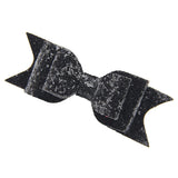 Maxbell Baby Girls Women Fashionable Bow Hair Clip Glitter Headwear Decor Hair Ornaments Black