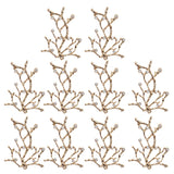 Maxbell 10pcs Crystal Flower Flatback Wedding Craft Embellishments Scrapbook Button