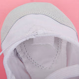 Maxbell Canvas Ballet Dance Shoes Slippers for Boys & Girls US Size 11# (6 2/3 Inch) White