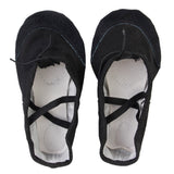 Maxbell Canvas Ballet Dance Shoes Slippers for Boys & Girls US Size 9 1/2# 6 1/6 Inch - Black