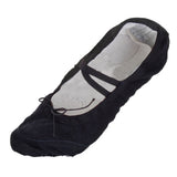 Maxbell Canvas Ballet Dance Shoes Slippers for Boys & Girls US Size 9 1/2# 6 1/6 Inch - Black