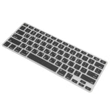 Maxbell Korean / English Silicone Keyboard SKin Cover Guard Film Protector for Macbook Pro 13'' 15'' Black