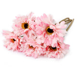 Maxbell Realistic Stimulation Silk African Daisy Perfect For Wedding Bouquet Posy Table Arrangement Home Decoration Light Pink