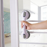 Maxbell Easy Installation Bathroom Shower Support Tub Grip Suction Cup Safety Grab Bar Handrail Handle Disability Aid Gray