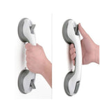 Maxbell Easy Installation Bathroom Shower Support Tub Grip Suction Cup Safety Grab Bar Handrail Handle Disability Aid Gray