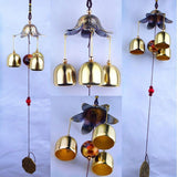 Maxbell Bronze Big Metal Bells Wind Chime Feng Shui Outdoor Garden Hanging Decor