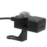 Maxbell Motorcycle Handlebar Dual USB Charger Port Socket With Switch Waterproof