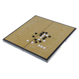 Maxbell Chinese Board Game Weiqi Checkers Folding Table Magnetic Go Chess Game Set