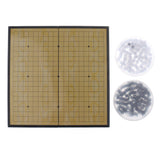 Maxbell Chinese Board Game Weiqi Checkers Folding Table Magnetic Go Chess Game Set