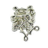 Maxbell 50 Pieces Tibetan Silver Rhombus Celtic Knot Jewelry Charm Pendant Connector 0.82 inch