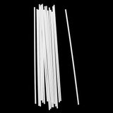Maxbell 20Pcs 250mm Length ABS Plastic Square Rod Architectural Model Making Building DIY