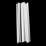 Maxbell 20Pcs 250mm Length ABS Plastic Square Rod Architectural Model Making Building DIY
