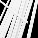 Maxbell 20Pcs 250mm Length ABS Plastic Square Rod Architectural Model Making Building DIY