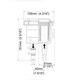 Maxbell Brand New Boat Intake Raw Sea Water Strainer Fits For Hose Size 1" 1.25" & 1.5"