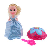 Maxbell Sweet Vanilla Cupcake Lorie Dolls Toys with Surprise, Cake Transform to Princess Doll